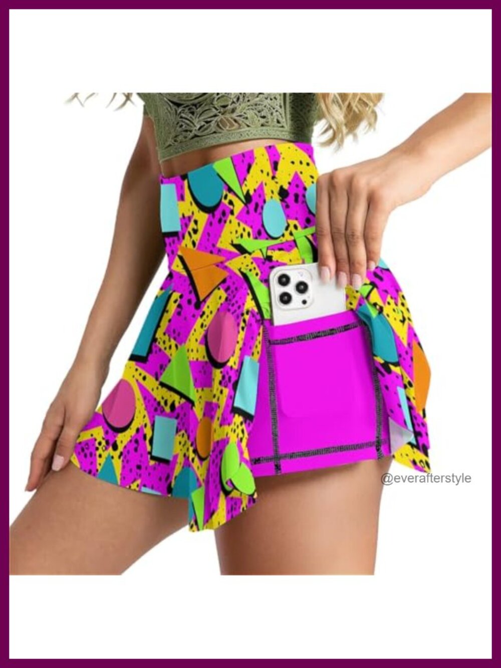 Women's Tennis Skirt with Pockets Inner Shorts High Waisted Athletic Golf Skort